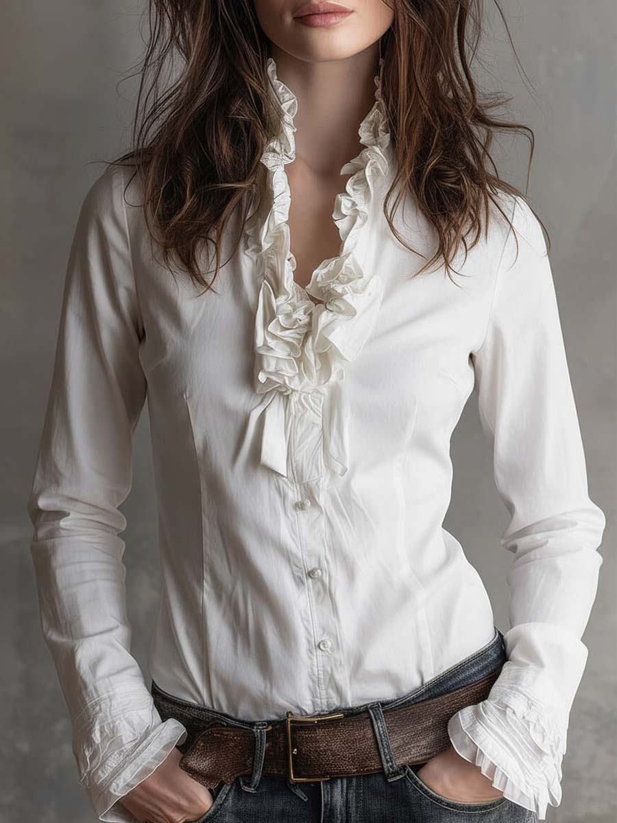 Willa London™ | Ruffle Elegance Blouse