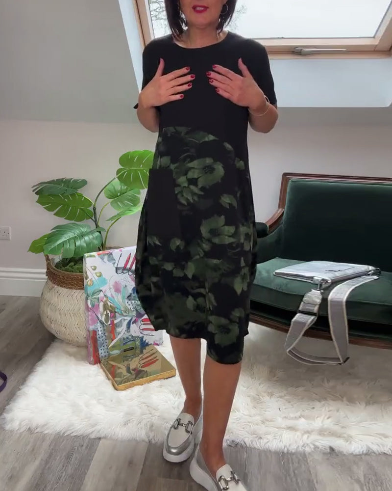 Willa London™ | Floral Patchwork Casual Dress
