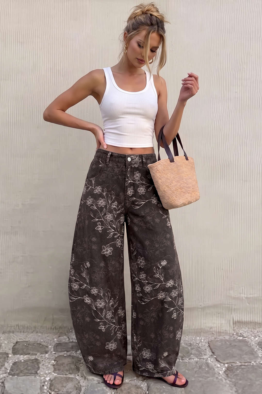 Willa London™ | Meadow Blossom Barrel Jeans