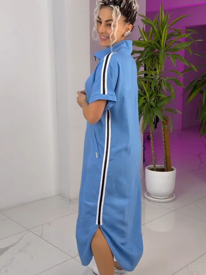 Willa London™ | Luxe Sport Chic Maxi Dress