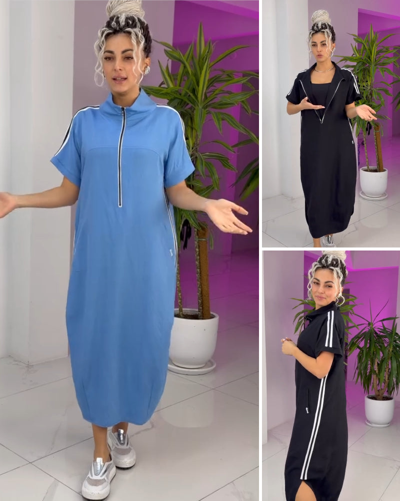 Willa London™ | Luxe Sport Chic Maxi Dress