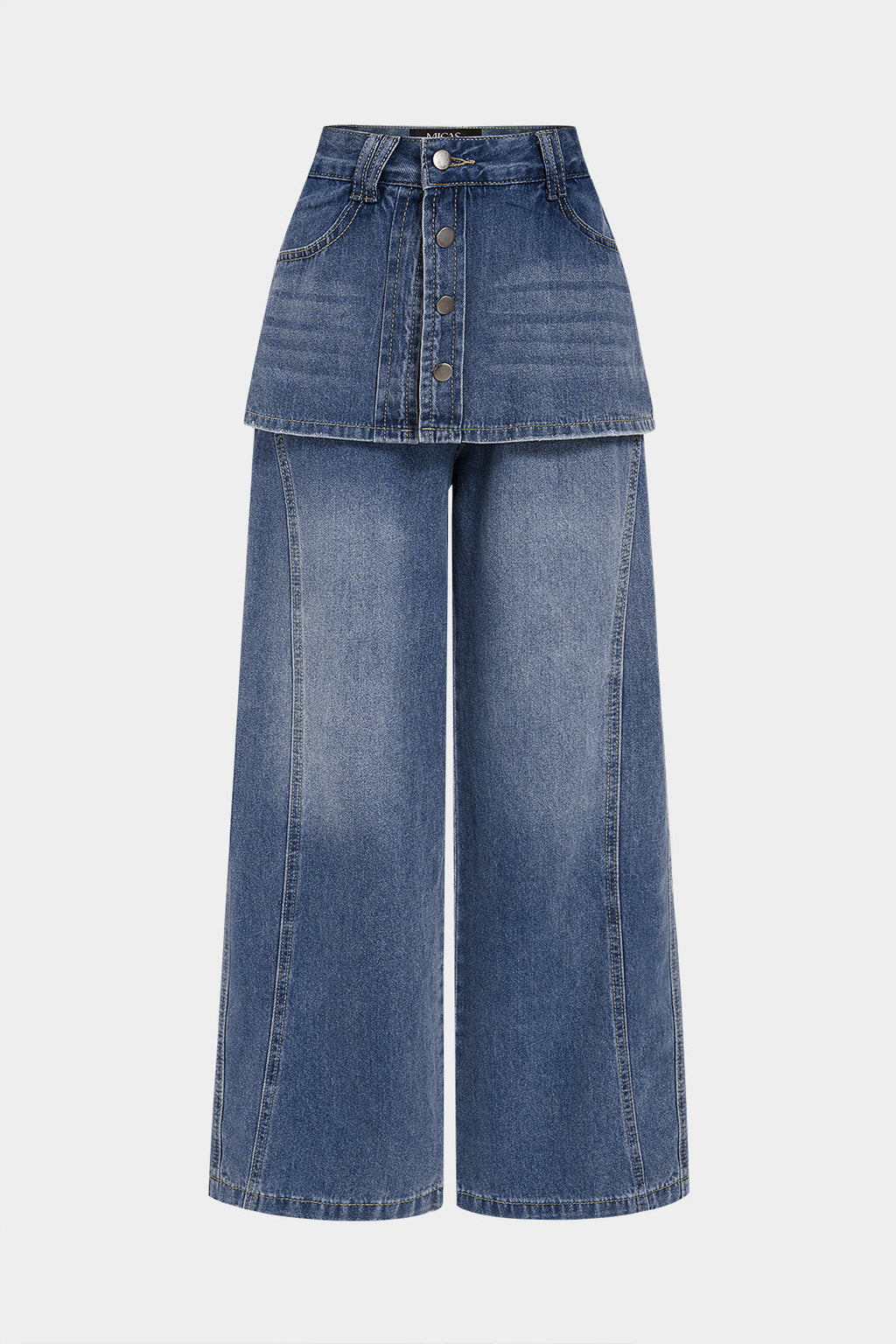 Willa London™ | Luxe Wide Leg Denim Trousers