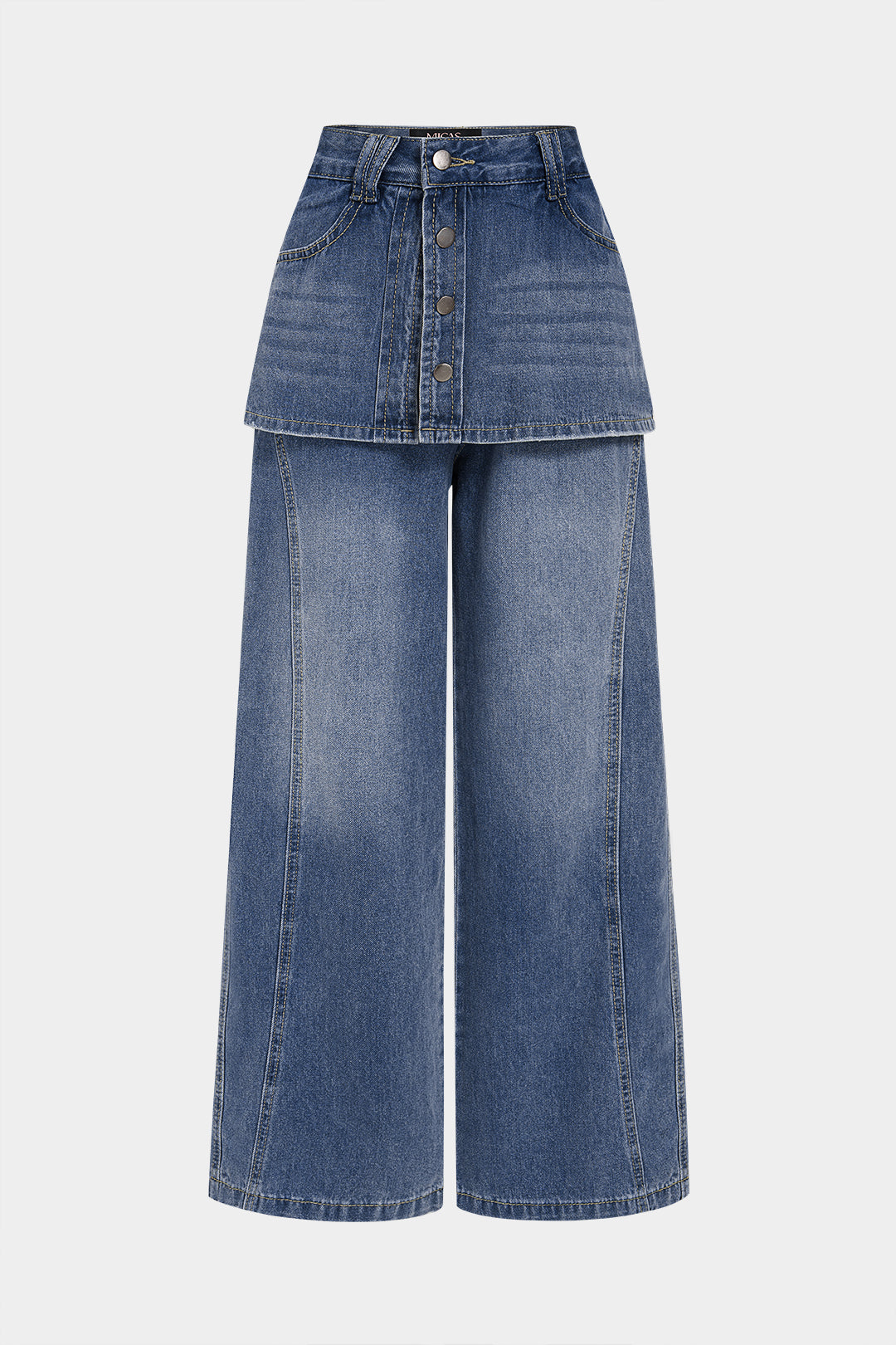 Willa London™ | Luxe Wide Leg Denim Trousers
