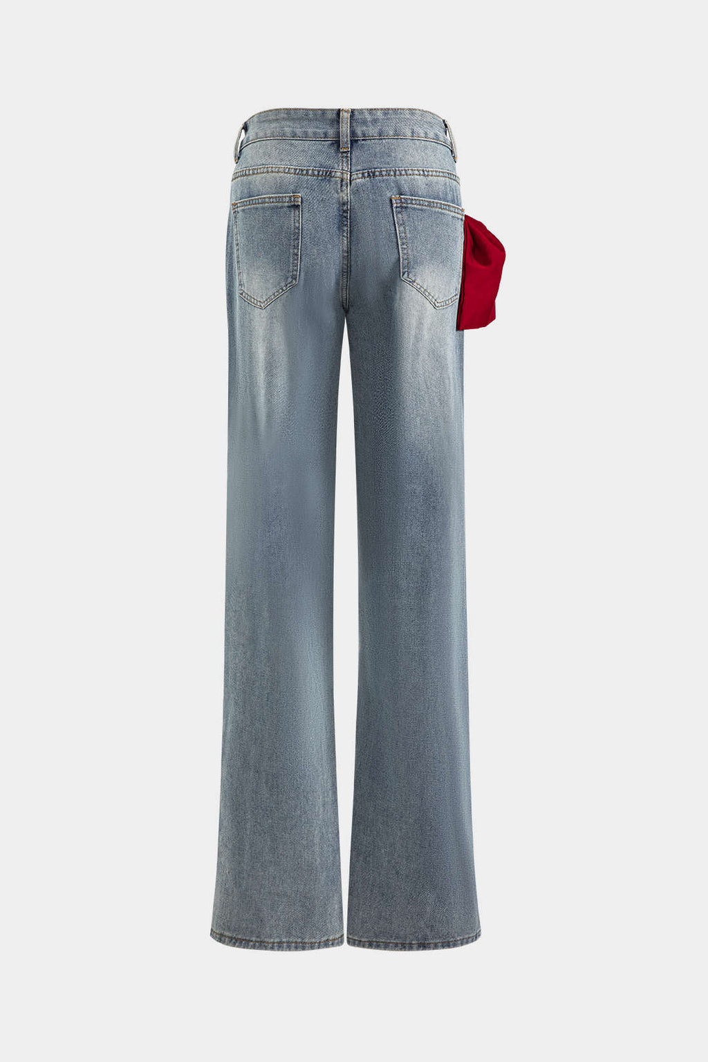 Willa London™ | Bow Elegance Straight Leg Jeans