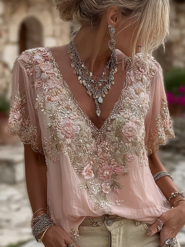 Willa London™ | Floral Elegance Blouse