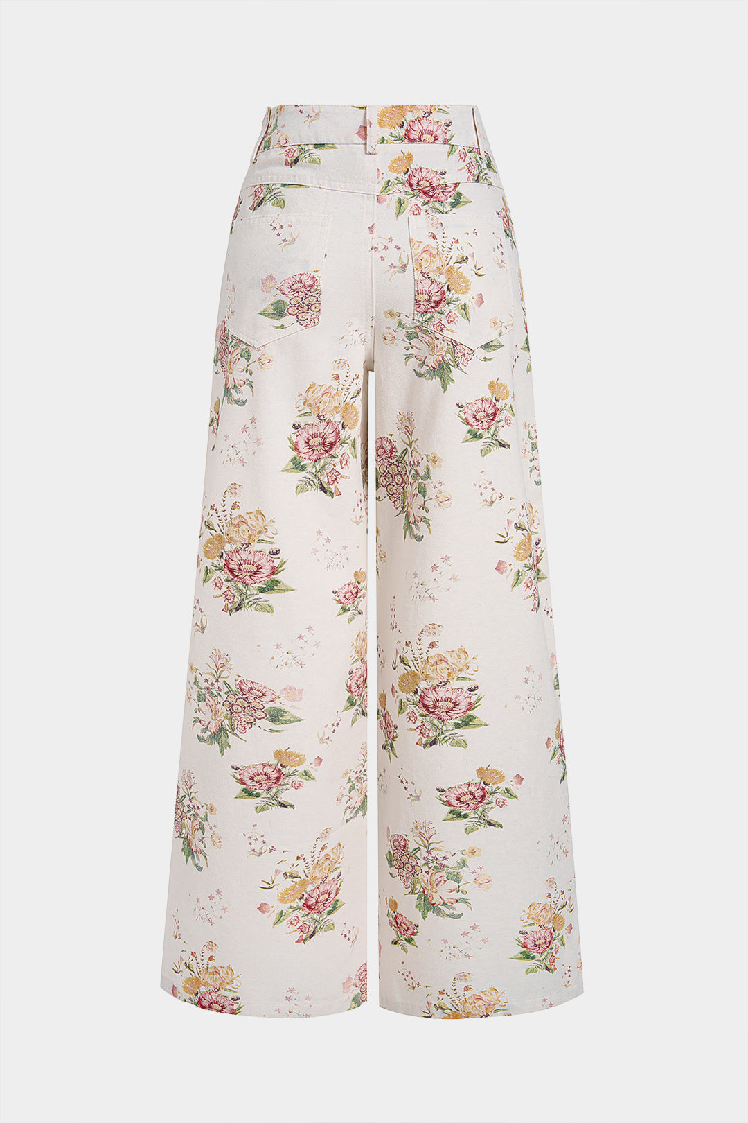 Willa London™ | Floral Elegance High Waist Jeans