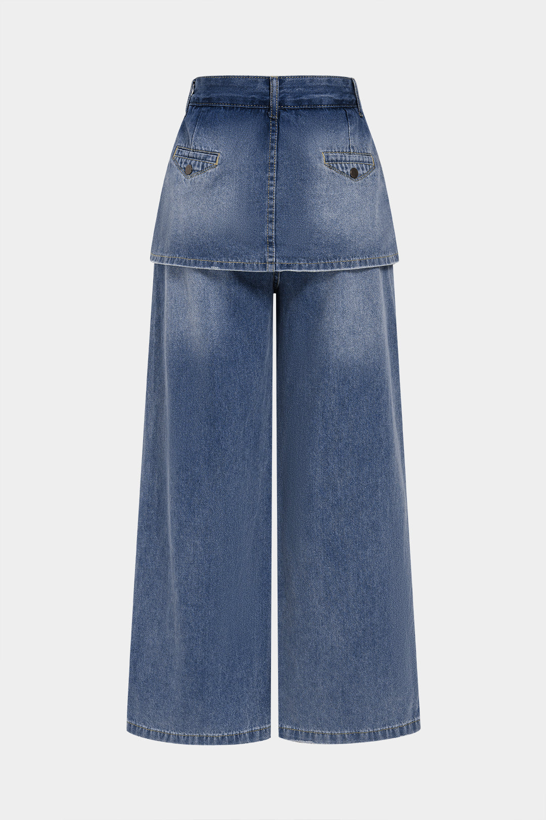 Willa London™ | Luxe Wide Leg Denim Trousers