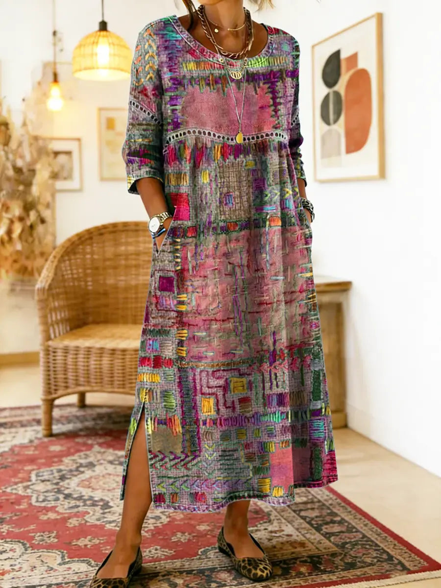 Willa London™ | Ethereal Patchwork Denim Dress