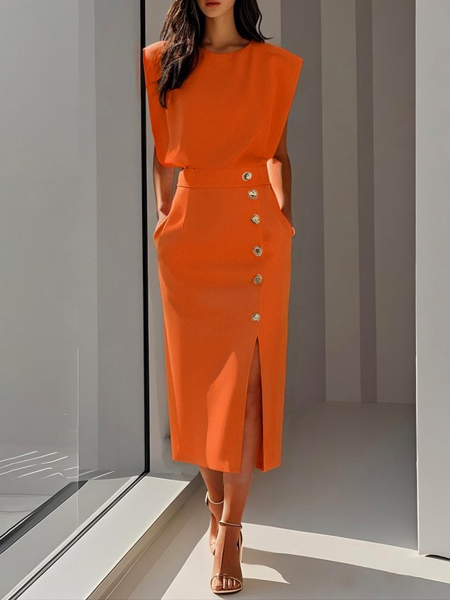 Willa London™ | Serene Elegance Midi Dress