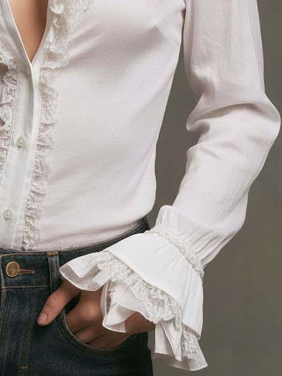 Willa London™ | Victorian Lace Elegance Blouse