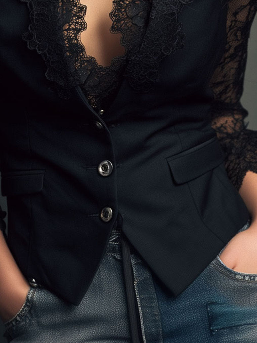 Willa London™ | Lace Elegance Blouse