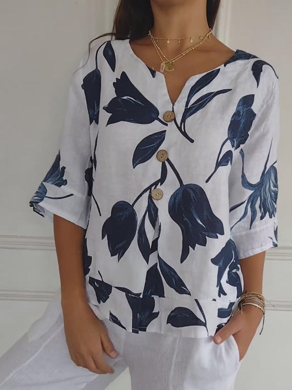 Willa London™ | Floral Elegance Top