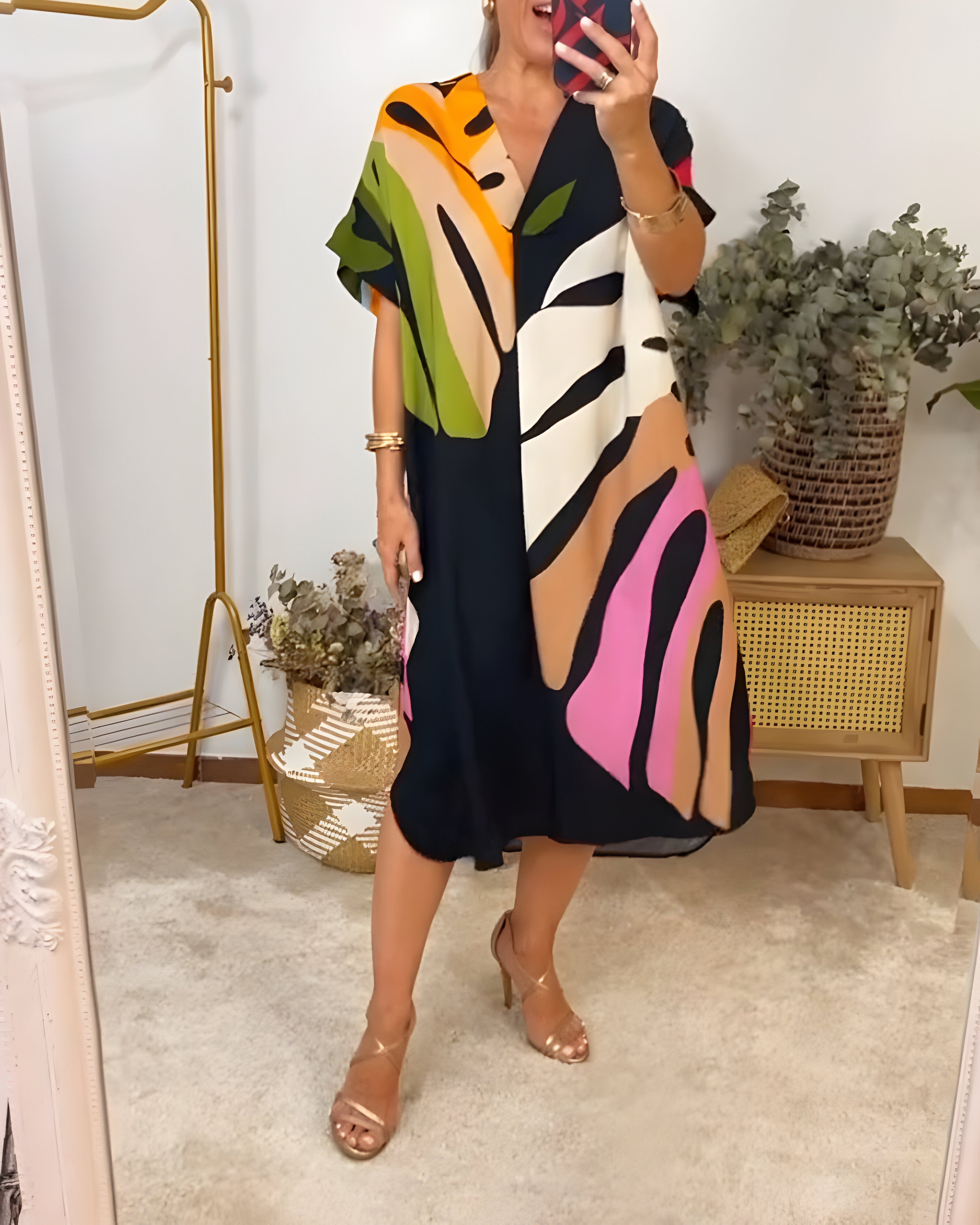 Willa London™ | Verdant Breeze Midi Dress