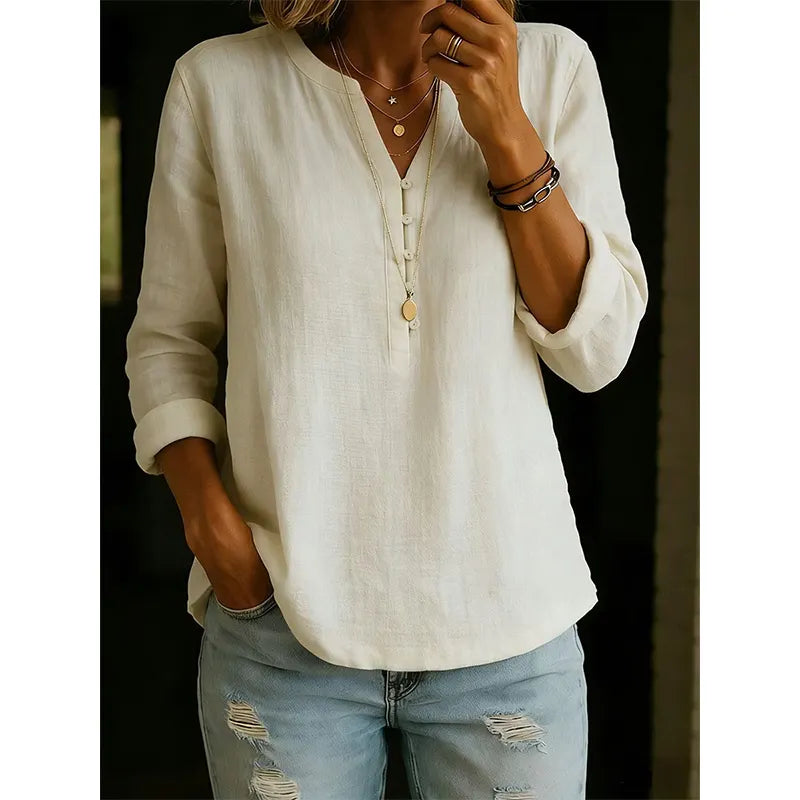 Willa London™ | Serene V-Neck Blouse