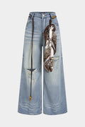 Willa London™ | Asymmetrical Elegance Wide Leg Jeans