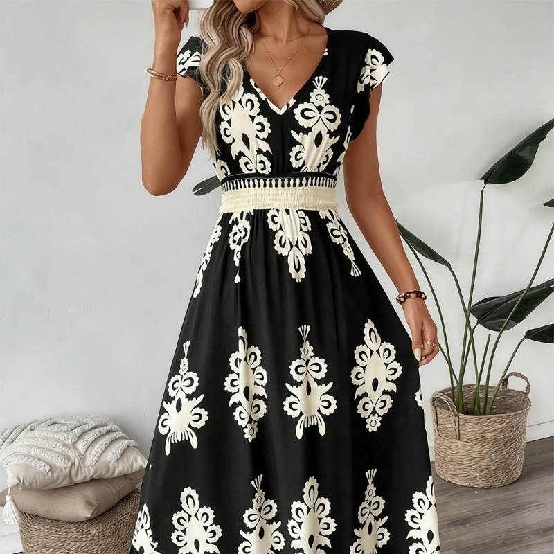 Willa London™ | Baroque Elegance Maxi Dress