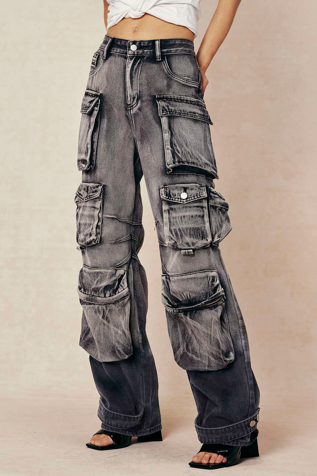 Willa London™ | Urban Elegance Cargo Jeans