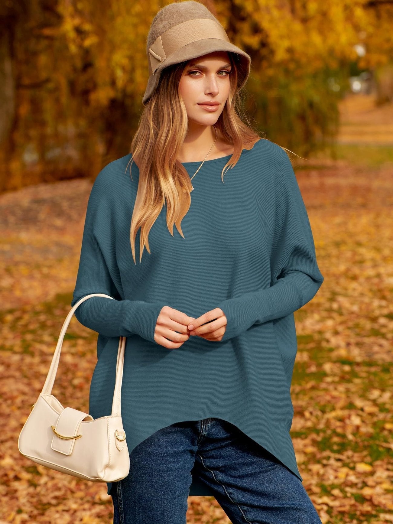 Willa London™ | Asymmetric Comfort Knit Sweater