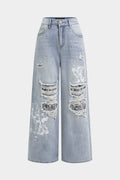 Willa London™ | Lace & Denim Elegance Jeans