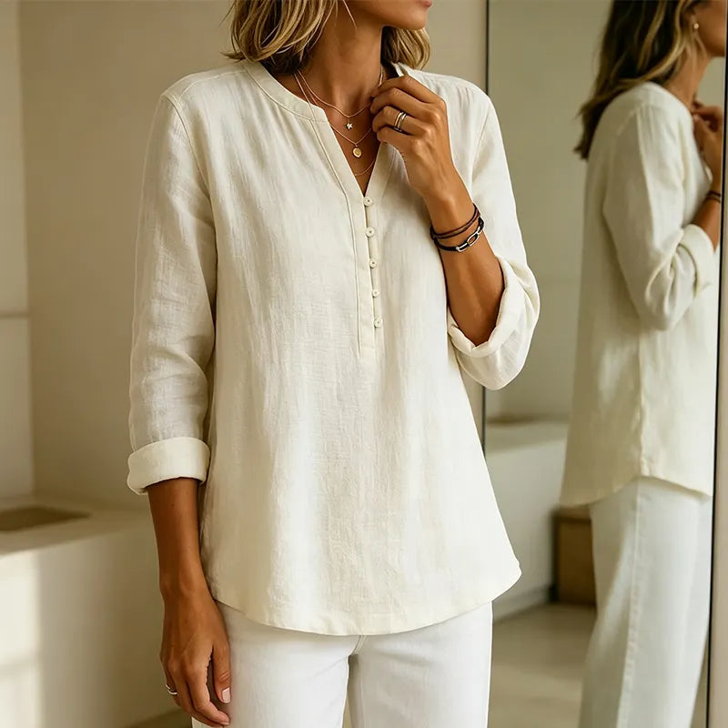 Willa London™ | Serene V-Neck Blouse