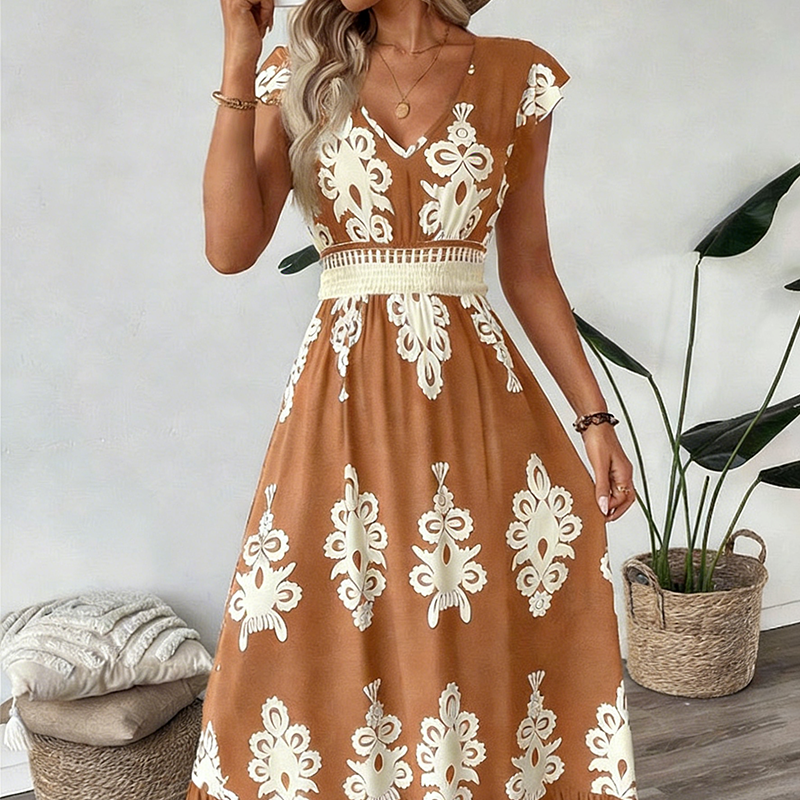 Willa London™ | Baroque Elegance Maxi Dress