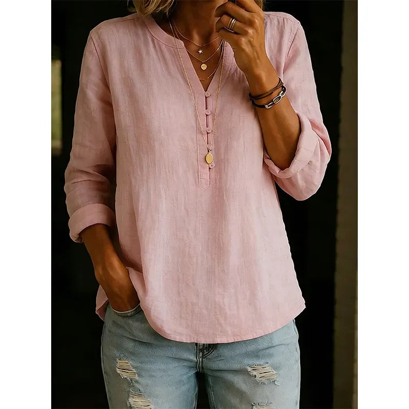 Willa London™ | Serene V-Neck Blouse