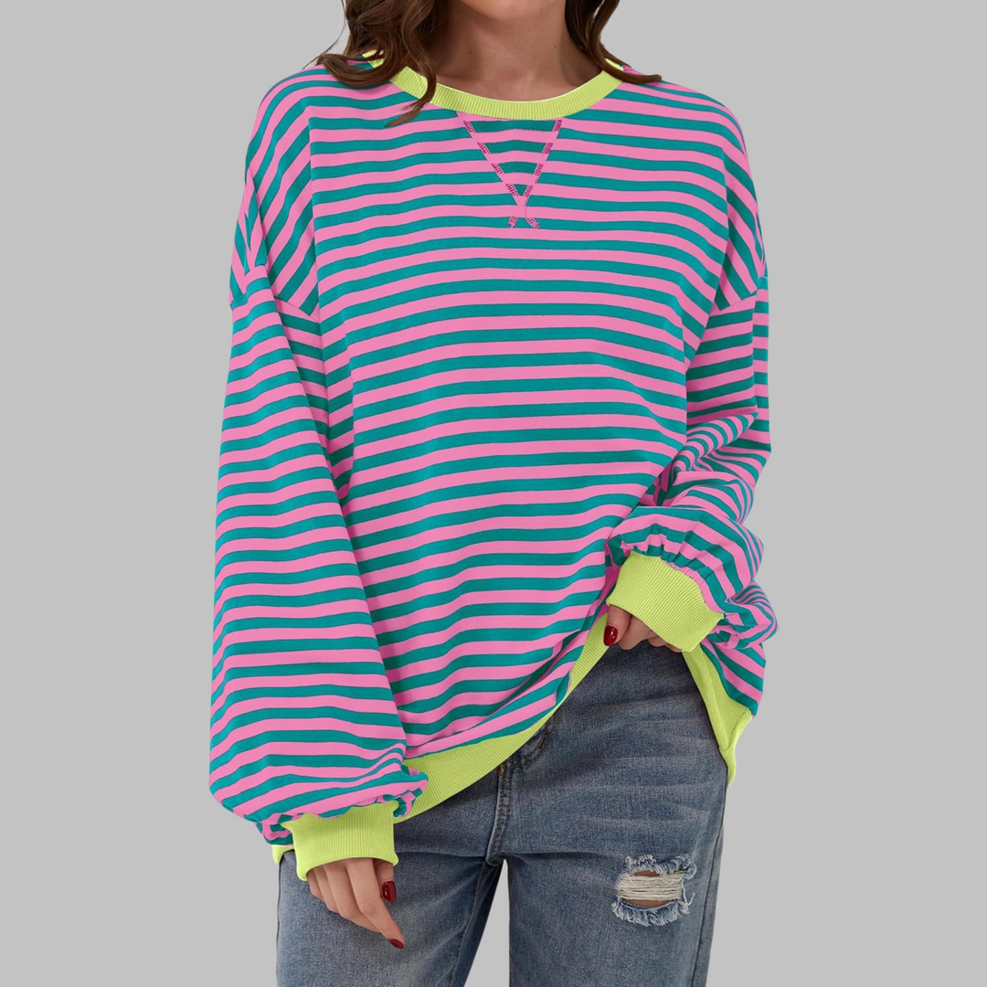Willa London™ | Luxe Striped Oversized Knit