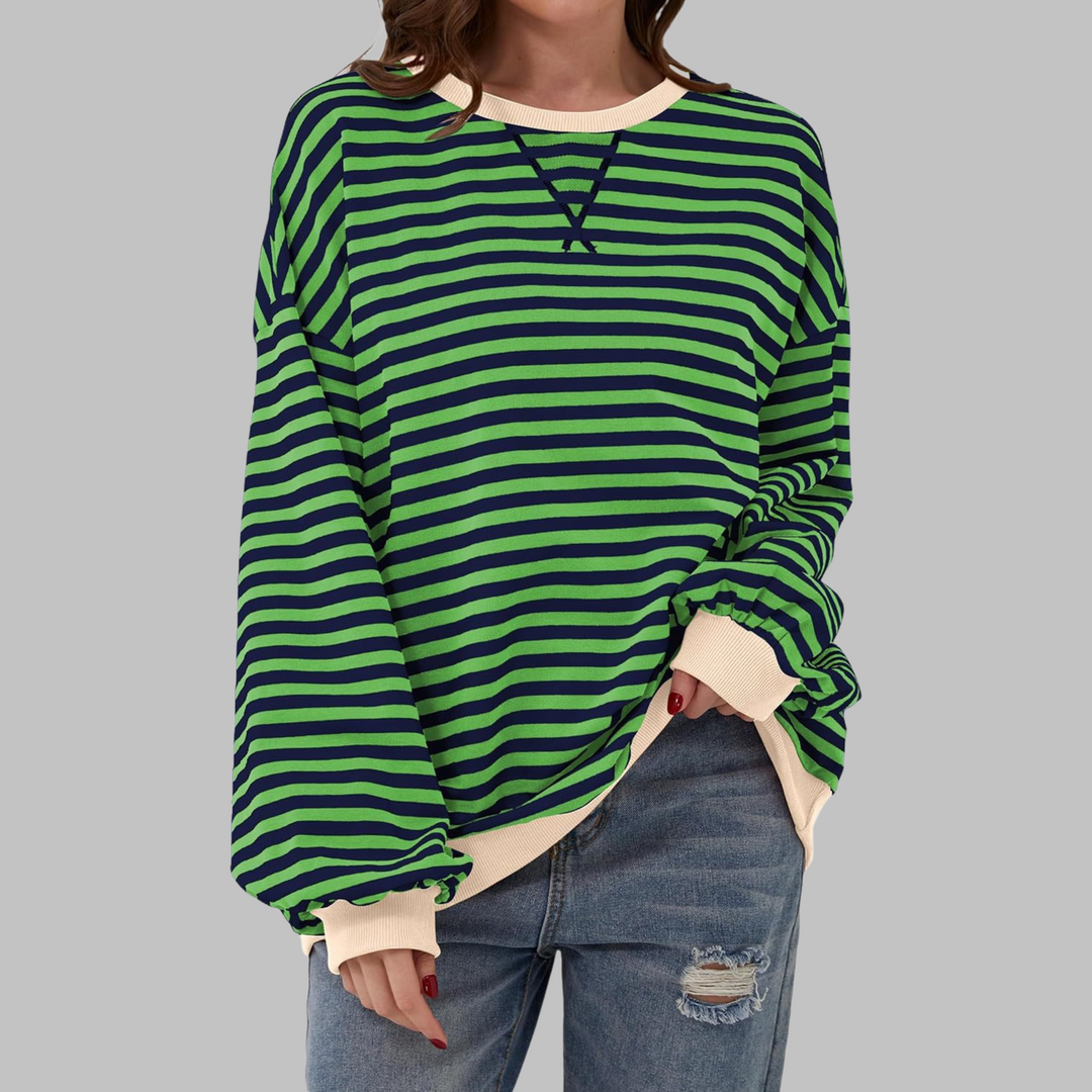 Willa London™ | Luxe Striped Oversized Knit