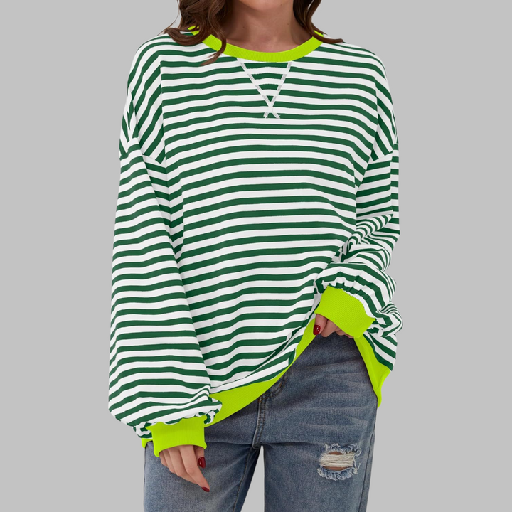 Willa London™ | Luxe Striped Oversized Knit