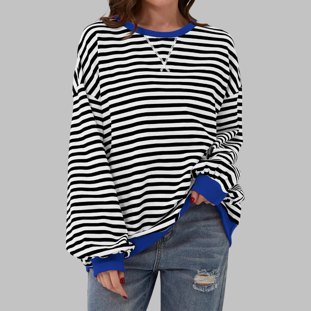 Willa London™ | Luxe Striped Oversized Knit