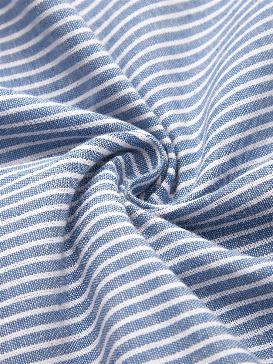Willa London™ | Striped Elegance Midi Dress