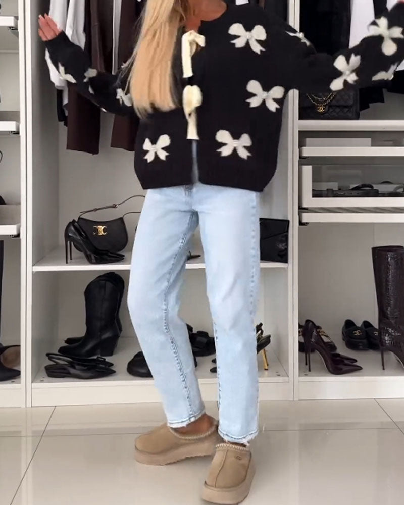 Willa London™ | Elegant Bow Cardigan