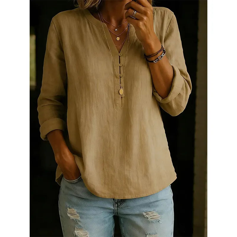 Willa London™ | Serene V-Neck Blouse
