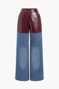 Willa London™ | Luxe Leatherette Straight Jeans