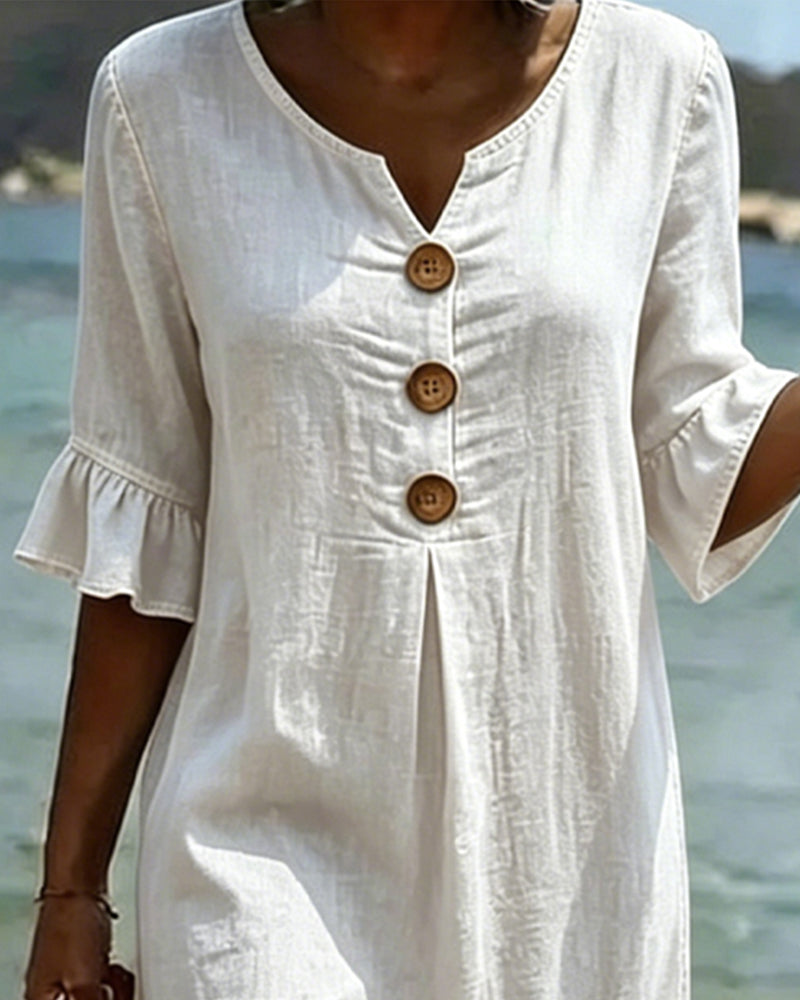 Willa London™ | Serene Denim A-Line Dress