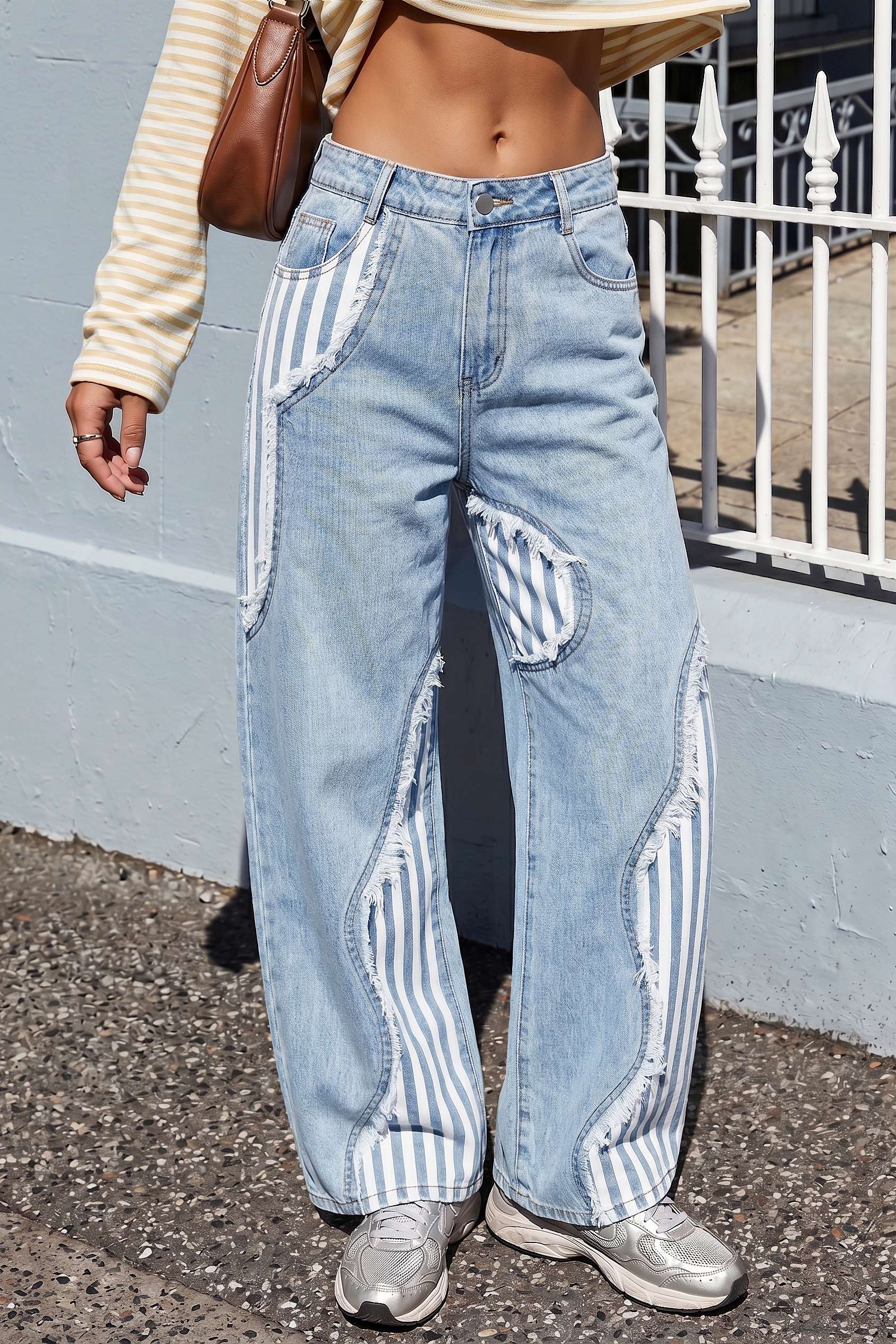 Willa London™ | Artisan Patchwork Wide Leg Jeans