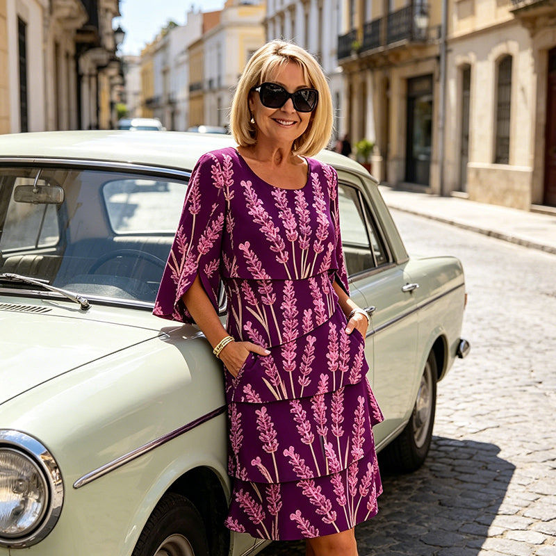 Willa London™ | Lavender Breeze Midi Dress