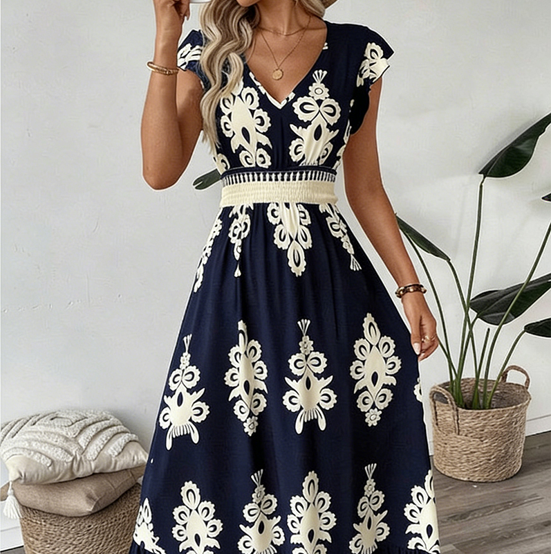 Willa London™ | Baroque Elegance Maxi Dress