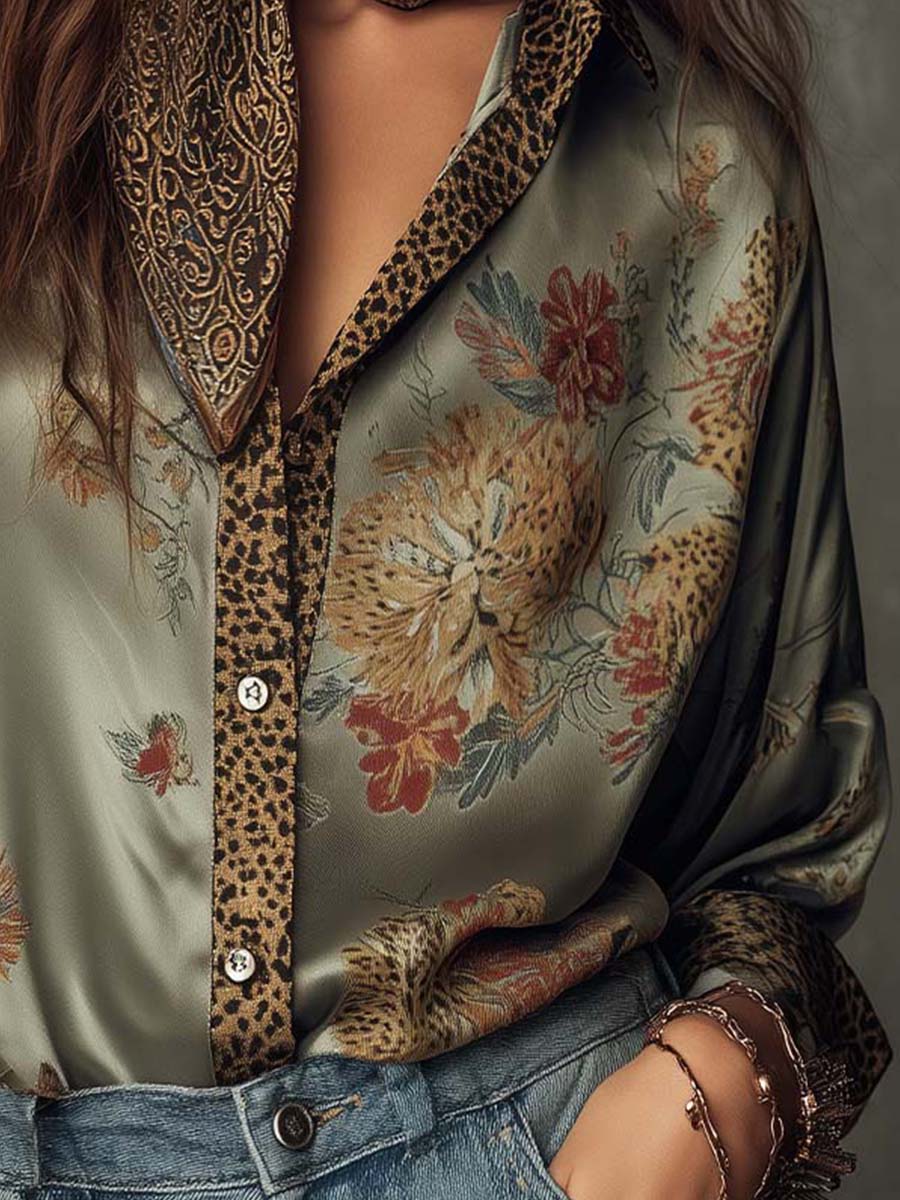 Willa London™ | Bohemian Luxe Satin Shirt