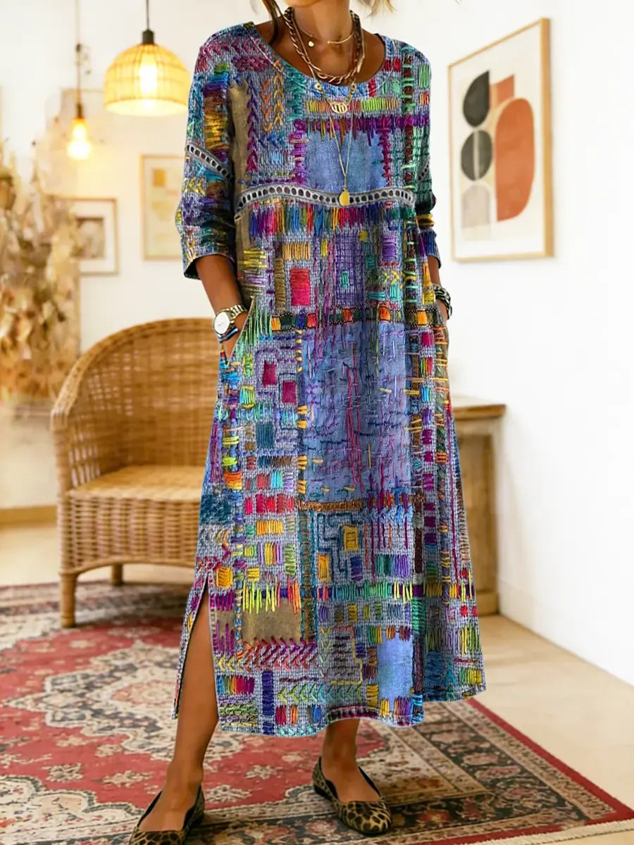 Willa London™ | Ethereal Patchwork Denim Dress