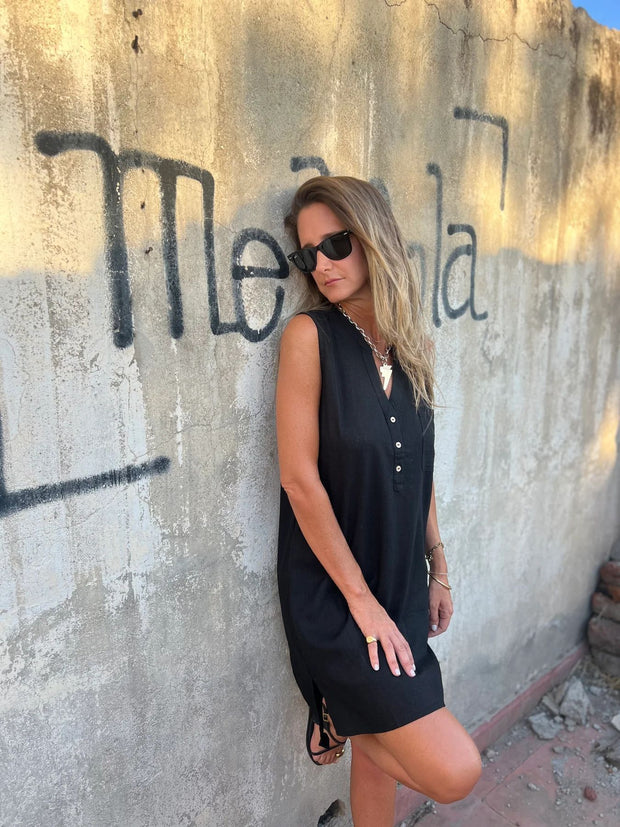 Gemma D. wearing dress