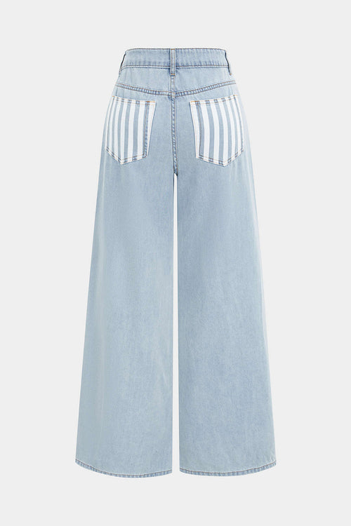 Willa London™ | Artisan Patchwork Wide Leg Jeans