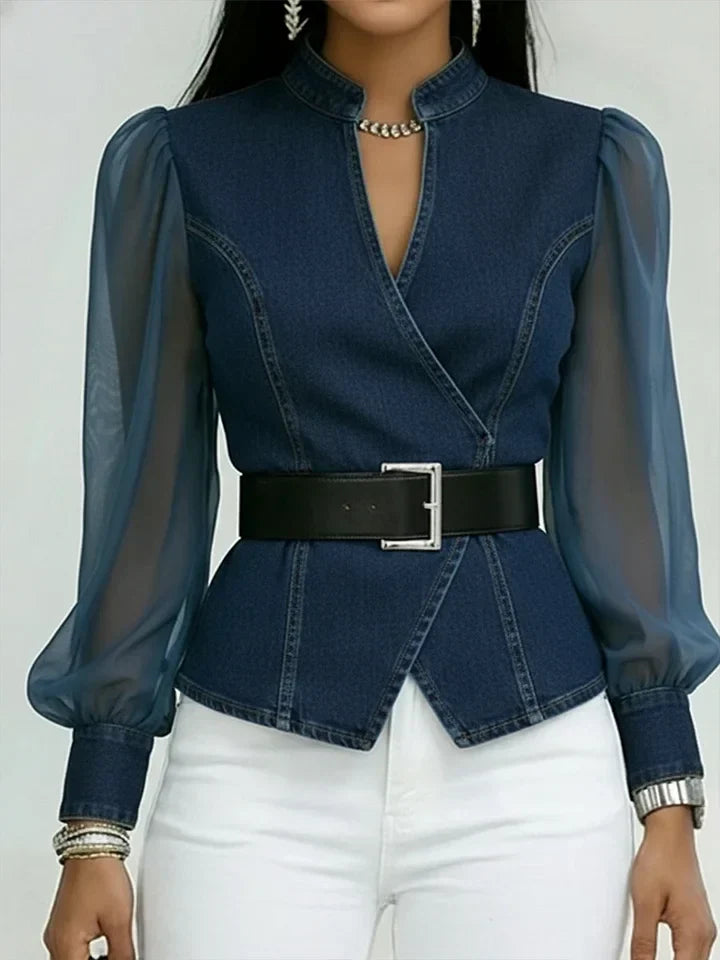 Willa London™ | Elegant Denim Chemisier