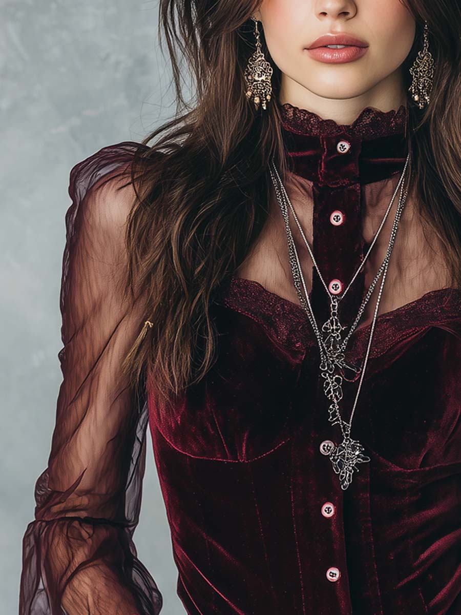 Willa London™ | Velvet Elegance Blouse