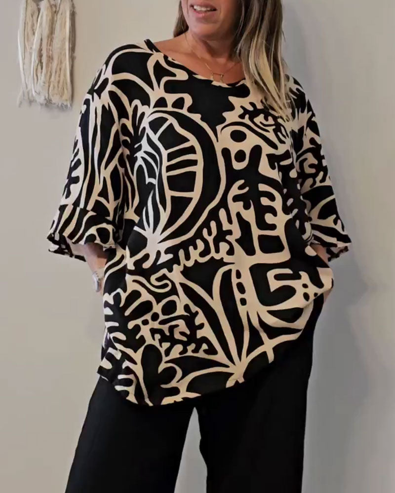 Willa London™ | Abstract Elegance Top