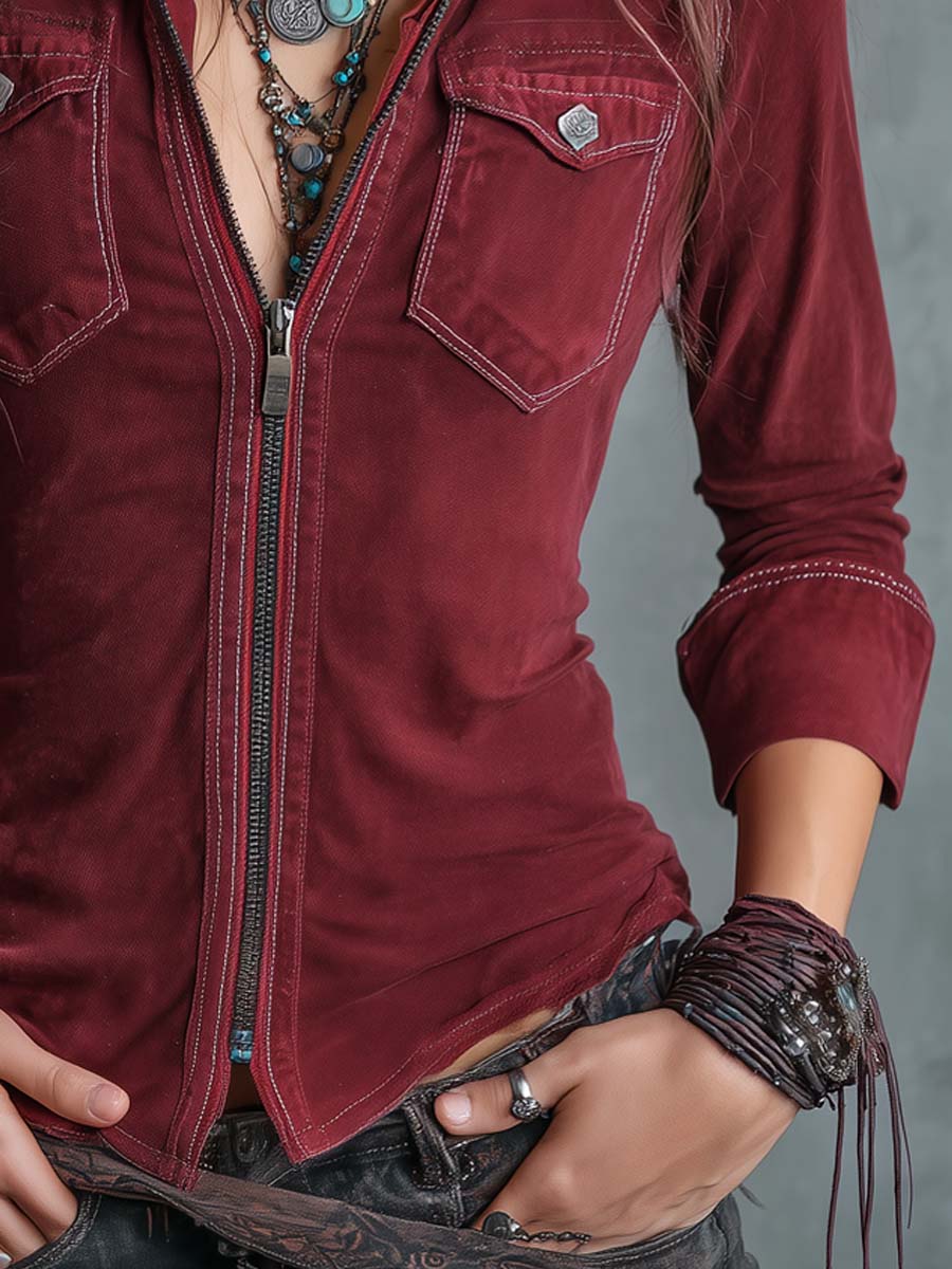 Willa London™ | Heritage Distressed Denim Shirt