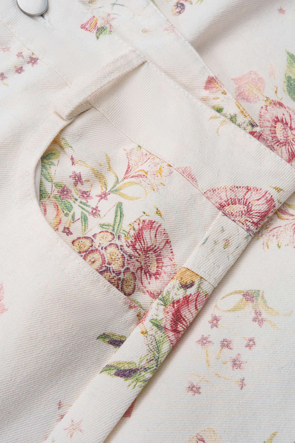 Willa London™ | Floral Elegance High Waist Jeans