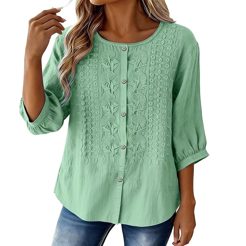 Willa London™ | Artisan Floral Blouse