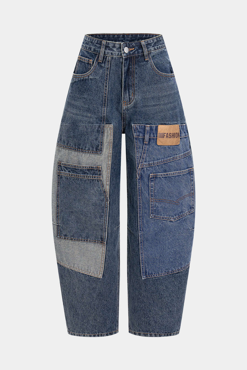 Willa London™ | Artisan Patchwork Barrel Jeans