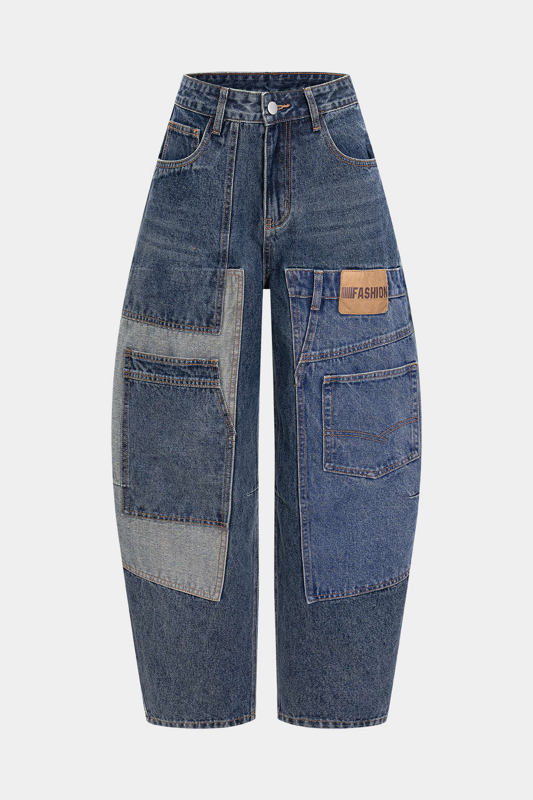 Willa London™ | Artisan Patchwork Barrel Jeans